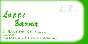 lotti barna business card